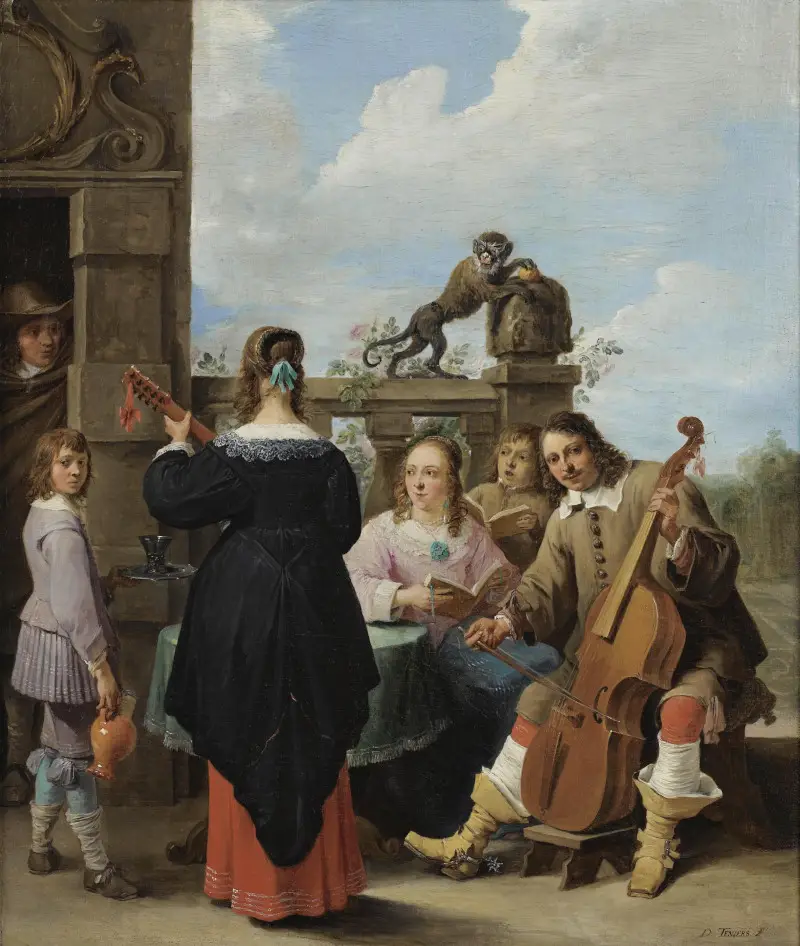 A Family Concert on the Terrace of a Country House David Teniers the Younger